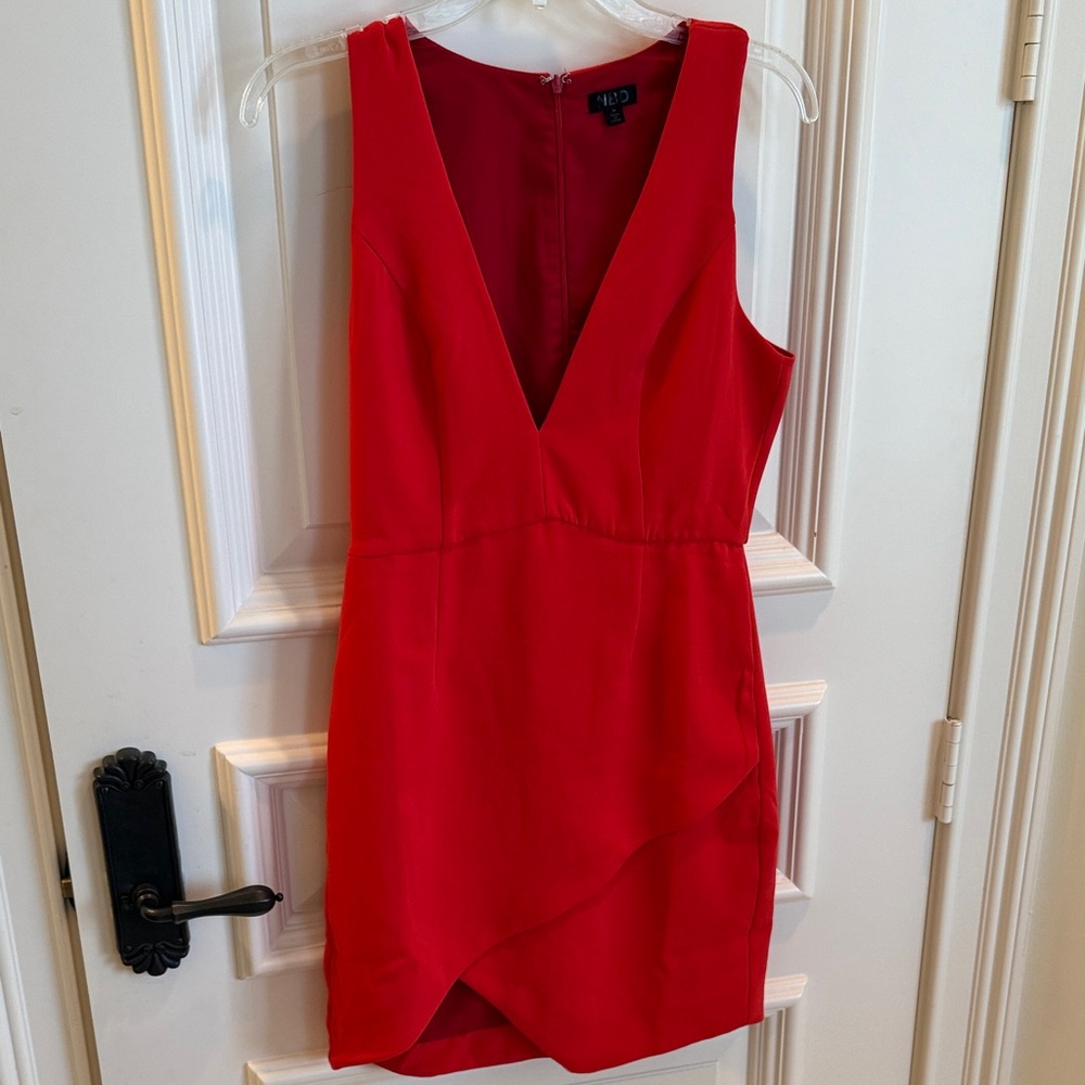 NBD Scarlet V-Neck Mini Dress